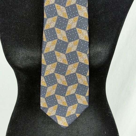 Burberry 100% Silk Wide Tongue Tie - Picture 2 of 5